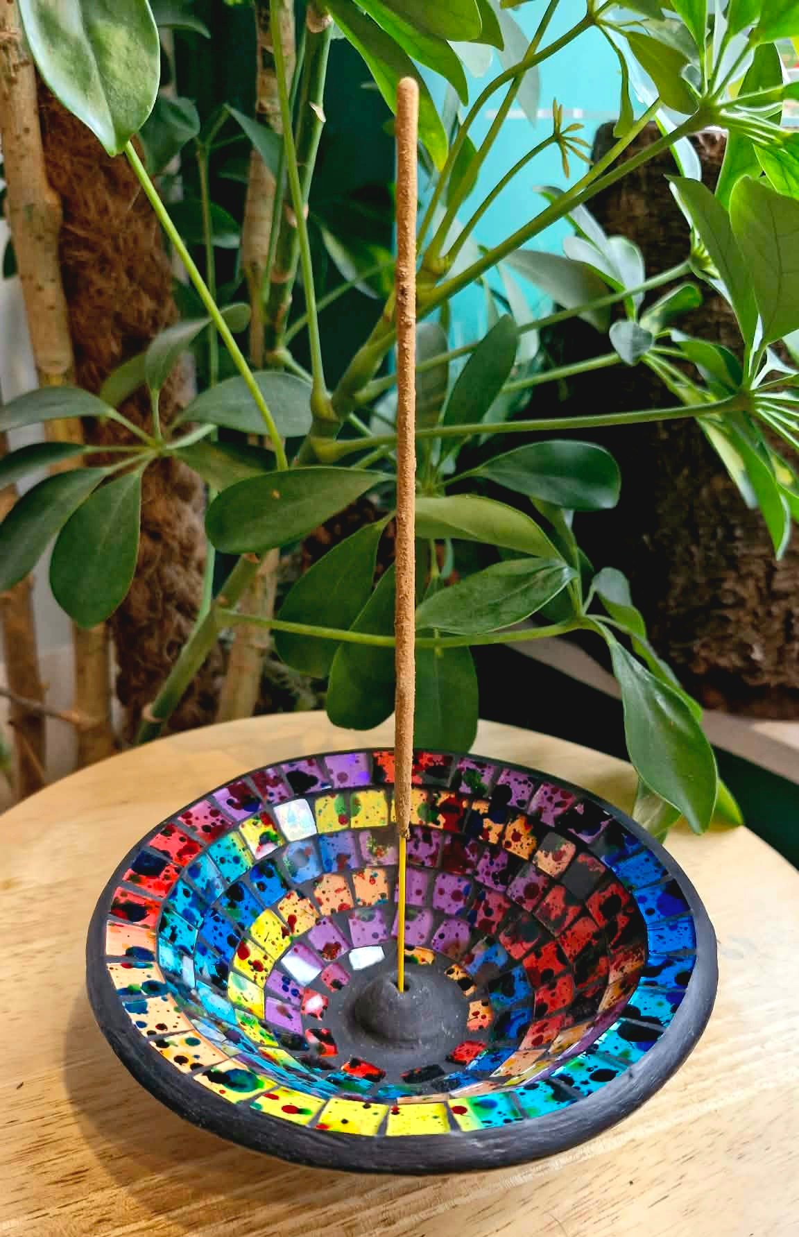 Rainbow Mosaic Incense Holder
