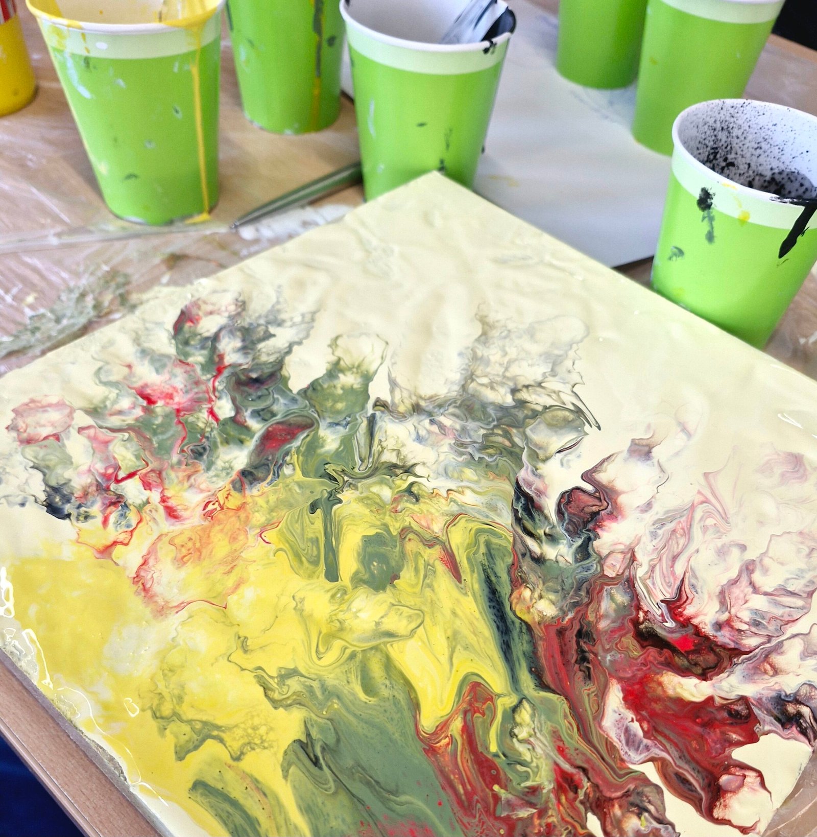 acrylic pouring workshop kelly noble illustration acrylic pouring workshop kelly noble illustration