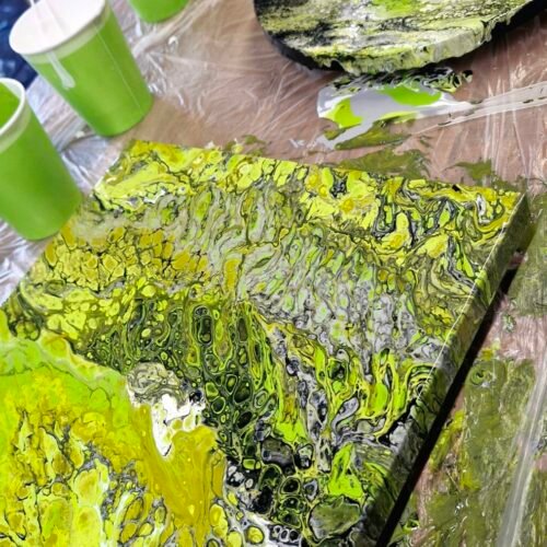Acrylic Pouring Workshop 16/5/26 10.30am-12.30pm Jolt Art Studios