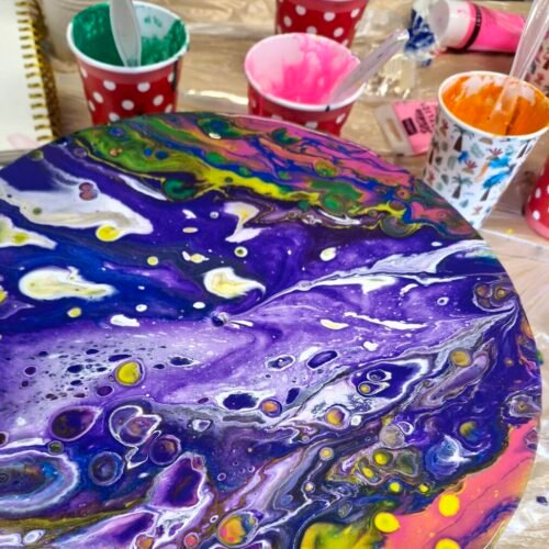 Acrylic Pouring Workshop 18/4/26 10.30am-12.30pm Jolt Art Studios
