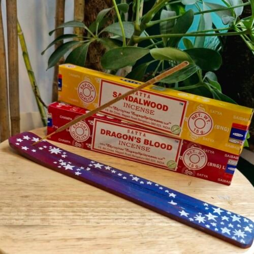 Handpainted stars Incense Holder