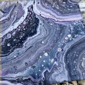 acrylic pouring workshop kelly noble illustration