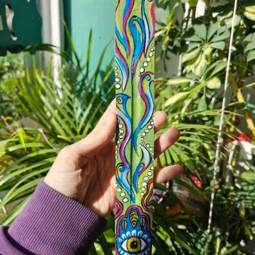 Handpainted Hamsa Incense Holder