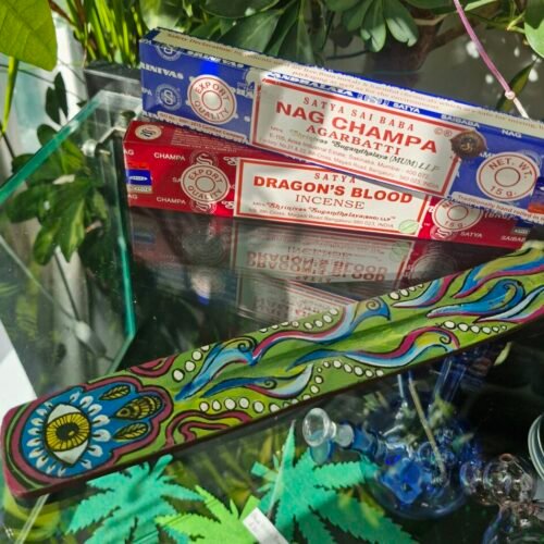 Handpainted Hamsa Incense Holder
