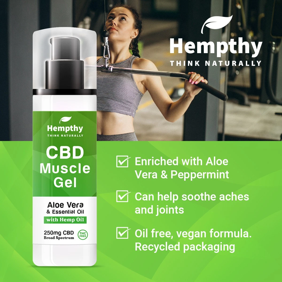 cbd muscle gel skincare hempthy natural essential oils