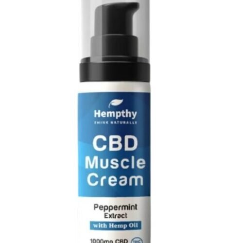 Hempthy Full Spectrum CBD Muscle Cream 1000mg Peppermint