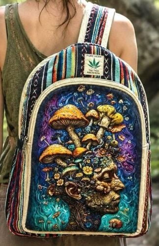 Mushroom Head Hemp Backpack