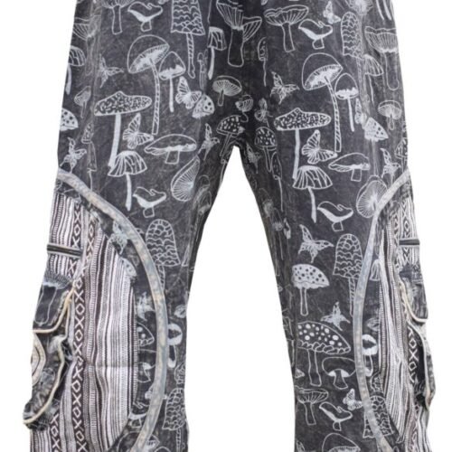 Mushroom Print Chakra Trousers