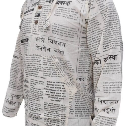 Newspaper Print Hoodie