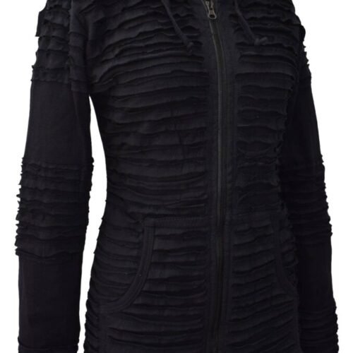 Womens Black Razorcut Pixie Hoodie